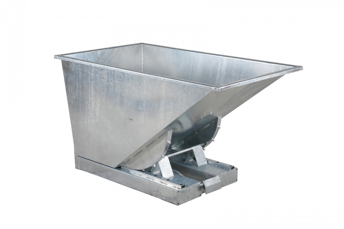 Tippcontainer 600 L Galvaniserad